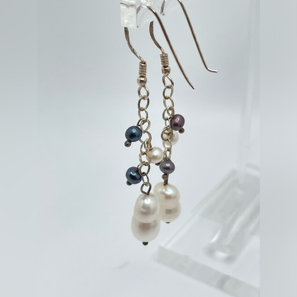 Sterling & Pearl Earrings! - Picture 1 of 3